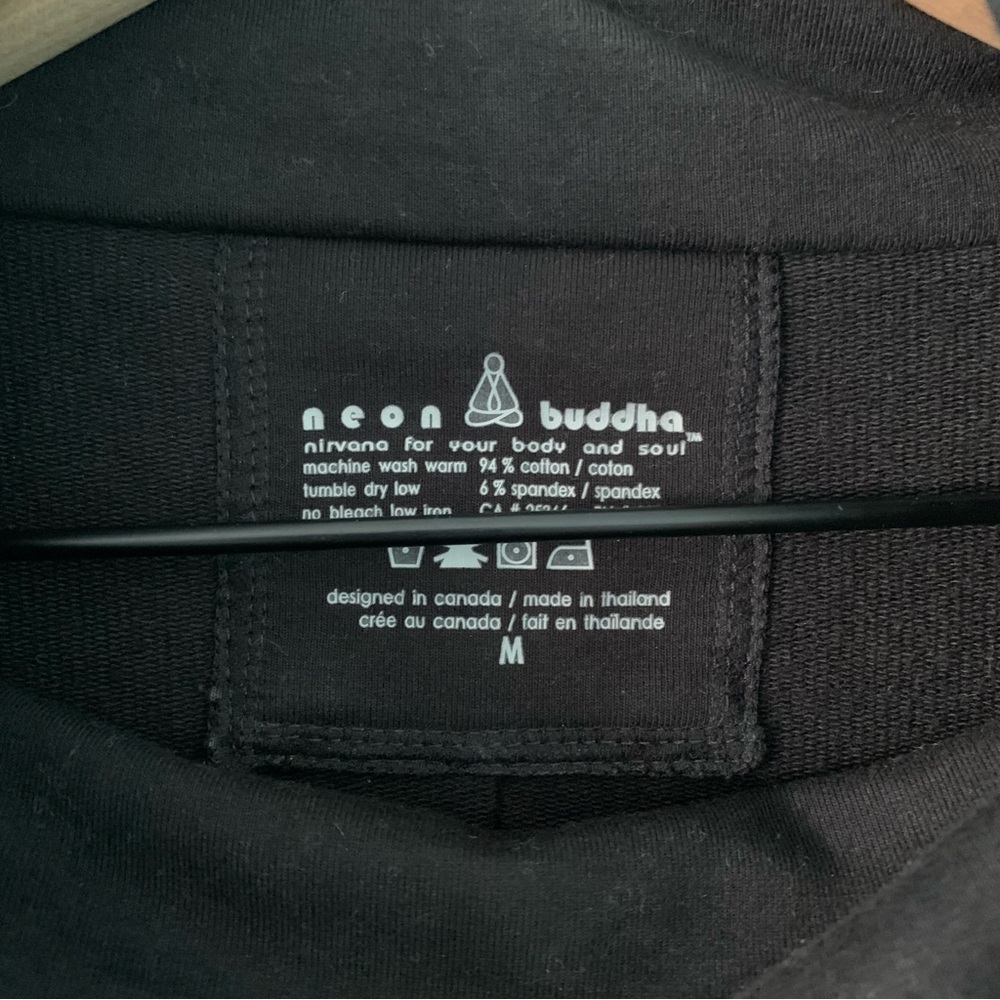 Neon Buddha Patchwork Cowl Neck Colorblock Pullov… - image 5